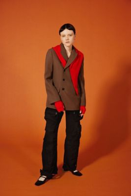 シームレストライアングルニットスカーフ | ASAUCE MELER (Women
